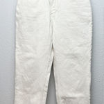 H&M Abercrombie & Fitch The Dad High Rise Jeans Ankle 28/6 Cross Over Waist Raw Hem Photo 0