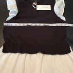 By The River Black & White Vest Maxi Dress with decorative sleeves Size M NWT Size M Photo 8