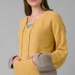 prAna Crystal Beach Yellow V-Neck Sweater Photo 0