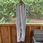 Urban Outfitters Women's Karen Striped Surplice Button Through Jumpsuit Size L Photo 1