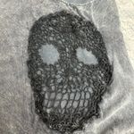 Harley Davidson Gray Black Side Lace Skull Tank Top Small Biker Moto Summer Photo 5