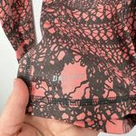 Nike  Pro Dri Fit Women's Pink Black Geometric Print Half Zip Pullover Top XS Photo 6