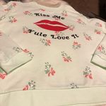 Holiday Time Christmas sweatshirt mistletoe and kisses XL Photo 1