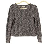 Madewell Rainbow Knit Puff Shoulder Crew Neck Sweater Womens S Boho Fall Cozy Photo 0