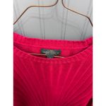 LRL Lauren Jeans Co. Red Ribbed Knit Sweater with Button Detail Photo 2