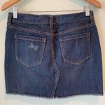 Old Navy 2010 Denim Distressed Fringe Mini Skirt 2 Photo 2