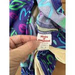 Maxine of Hollywood 80s Print Ruched One Piece USA Vintage Swimsuit Size 16 Photo 7