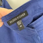 Eileen Fisher  Women’s 14 Blue Linen Blend Cropped Pants Photo 1