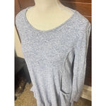 Thyme + Honey  Blue Knit Stretchy Dress size M sweater pockets sheath super soft Photo 1