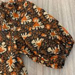 Free People Willow Printed Puff Sleeve Blouse Top Size XS Photo 5