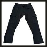 ZARA  Knit Women’s Black Heavyweight Cargo Joggers Pants Size S Pull On. EUC Photo 1