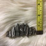 PEWTER Quartz Crystal Boho Hair Barette Clip Silver Photo 7