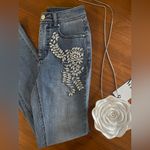 Cache  Embellished Rhinestone Gems Denim y2K Statement Jean Size Women’s Sz 24 Photo 15