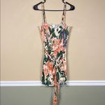 H&M NWT  Women’s Floral Tropical Multicolor Smocked Tie Waist Tank Romper Photo 1