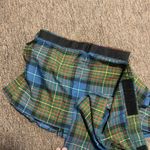 Sport Kilt Skirt Large Blue Green Plaid Pleated Scottish Adjustable Woman’s Photo 8