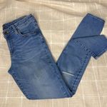 Gap Womens Regular Medium Wash Ripped Skinny Jeans Stretch Denim Casual Size 29 Photo 0