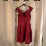 Source Unknown Women’s No Brand Burgundy Off the Shoulder Dress Photo 1