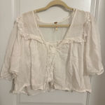 Free People White Short Sleeve  Top Photo 0
