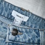 Forever 21 NWT  Light Blue Denim Embellished Rhinestone Mini Skirt Photo 3