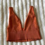 Urban Outfitters  Orange ribbed bralette Photo 2