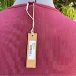 SKIMS NWT  Cropped Ribbed Long Sleeve Top Color Wine size L Photo 4