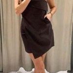 ZARA Pinstripe Strapless Mini Dress Photo 0