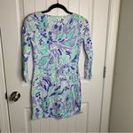 Lilly Pulitzer  Marina Shirt Dress Lillys Lilac Nice‎ Ink Pima Cotton Size XXS Photo 5