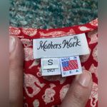 Vintage Mothers Work maternity red vase print button front romper, size small Photo 6