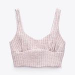 ZARA  light pink trendy tweed crop top NEW Photo 0