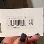 frame denim Dark Forest Green Long Sleeve Baby Doll Tee Photo 1