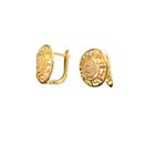Hoop Earrings European fashion Round Synthetic Zircon earrings Gold Photo 5