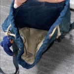 Kipling Women Vintage  small navy and light brown backpack  monkey still attached Photo 2