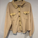 Altar'd State Brown Tan Button-Up Jacket Photo 0