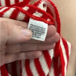 St. John Collection St. John size 10 cardigan Red White clear pailetts Photo 3