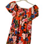 Rose + Olive Elastic Off The Shoulder Floral Mini Flowy Ladies Dress SZ XS Photo 3