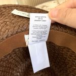 Madewell Woven Straw Hat in Chocolate Raisin M/L Photo 6