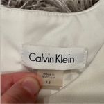 Calvin Klein  White Synthetic Short Sleeve Sheath Dress sz 14 Photo 4
