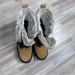 Target Tan and Black Winter Boots with Faux Fur Trim Women’s Size 10 Photo 4