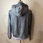 Monrow grey metallic snake print hooded pullover sweater hoodie XS Gray Photo 3