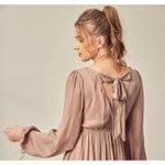 C'ISA Tie Back Babydoll Mini Dress GOTH WHIMSY FAIRY GRUNGE Size Medium M Plum Purple Photo 7