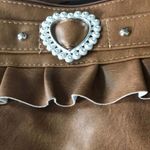 FAUX LEATHER SOFT BROWN EMBELLISHED CROSSBODY BAG Photo 33