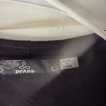 prAna Black Tie Front Open Cardigan Lightweight Cotton Blend Women's L Photo 4