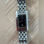 Emporio Armani Vintage Ladies Watch Solid Stainless Bracelet Case Black Dial Photo 4