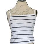 Cotton On  Womens Crop Cami Top Size Small Striped NWT White Black Stretch Y2k Photo 0