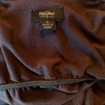 Mossimo dark brown V neck knit Grecian goddess dress short flutter sleeves Photo 6