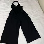 Anthropologie Black Halter Jumpsuit Photo 1