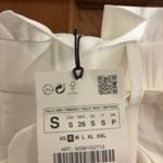 ZARA TRF White High-Waisted Pants with belt Photo 2