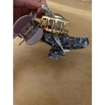 A New Day New  3pc Hair Clips Tan Blue and Gold Small Medium & Large Photo 5