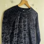 Lululemon - Warm Down Crew Crushed Velvet Black Pullover Winter Casual Leisure Photo 2