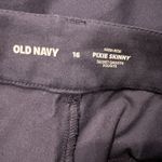 Old Navy  Women’s Pants 16 High Rise Pixie Skinny Navy Blue Photo 2